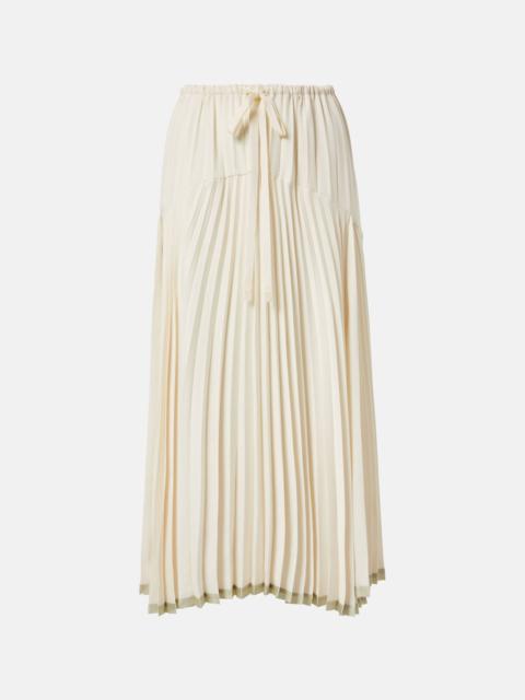 Vince Plissé tiered midi skirt