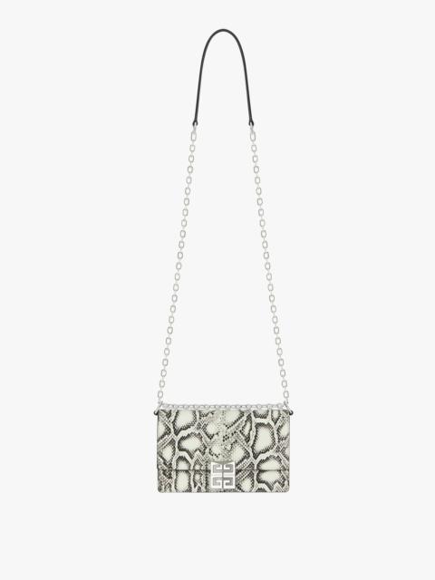 Givenchy SMALL 4G BAG IN PYTHON EFFECT WITH CHAIN