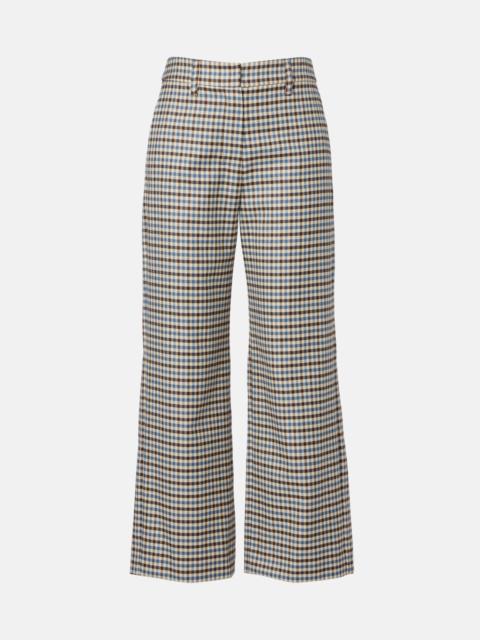'S Max Mara Michelle wool and cotton wide-leg pants