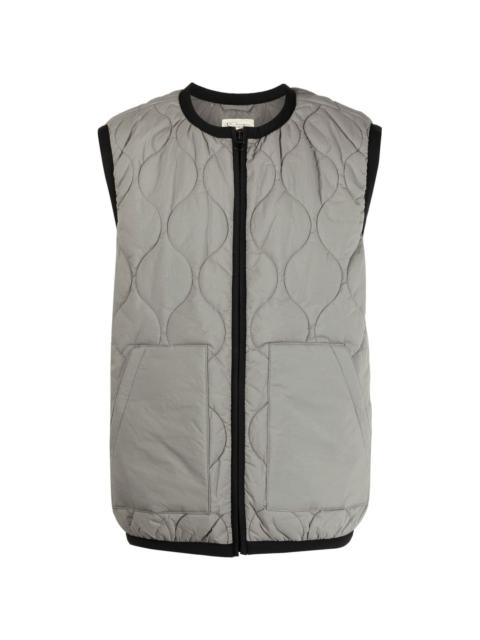 quilted sleeveless gilet