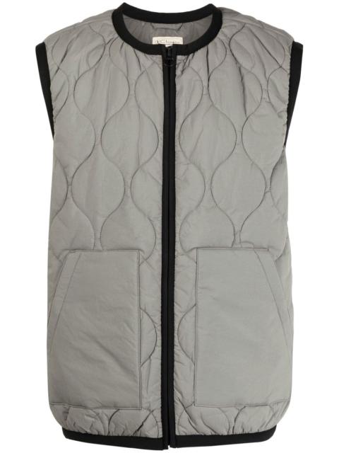 quilted sleeveless gilet