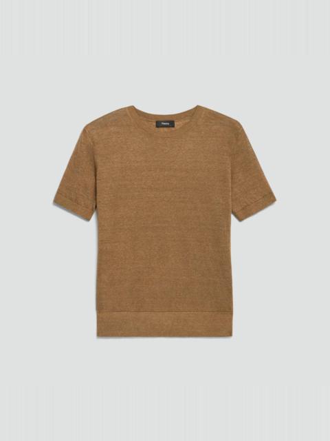 Theory Sweater Tee in Linen Knit