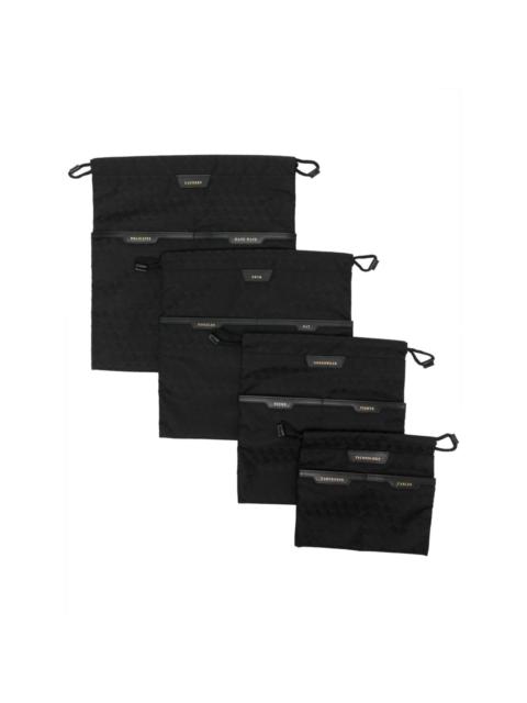 Anya Hindmarch logo-patch travel pouch (set of five)
