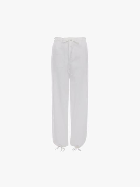 Victoria Beckham Cargo Trouser In White