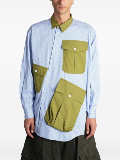 Comme des Garçons Homme Plus striped-pattern shirt