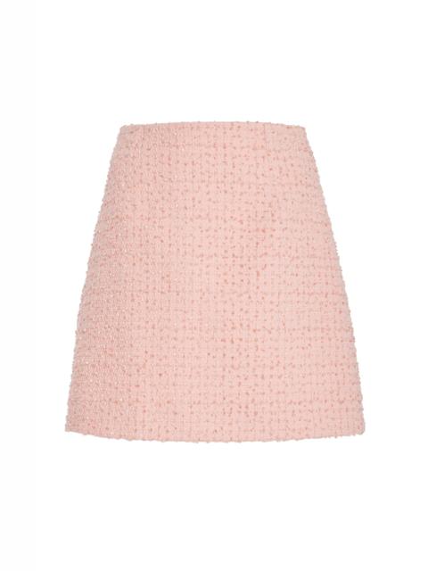 CAROLINA HERRERA Tweed Mini Skirt pink