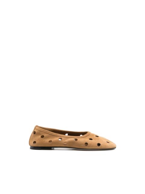DEAR FRANCES Balla perforation ballet flats