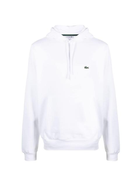 LACOSTE logo-patch drawstring hoodie