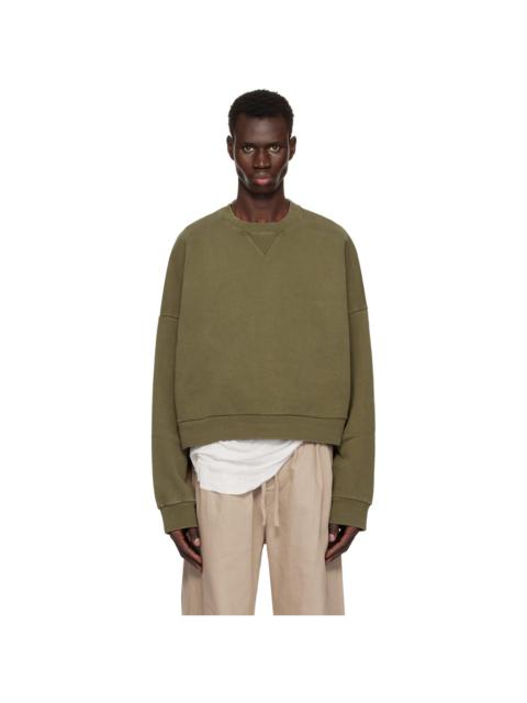 entire studios Khaki Box Crew Sweatshirt