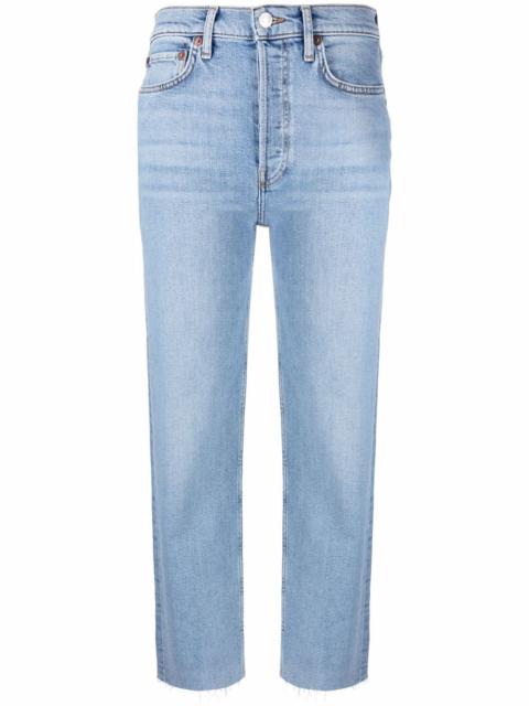RE/DONE mid-rise straight leg jeans