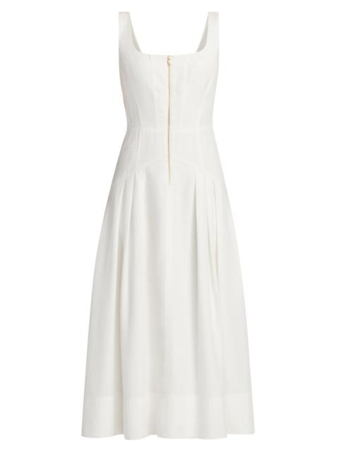 RAMY BROOK Women's Moira Front-Zip A-Line Midi-Dress - Ivory