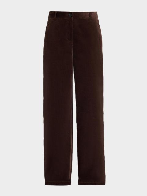 Lafayette 148 New York Kent Barrel-Leg Corduroy Pants