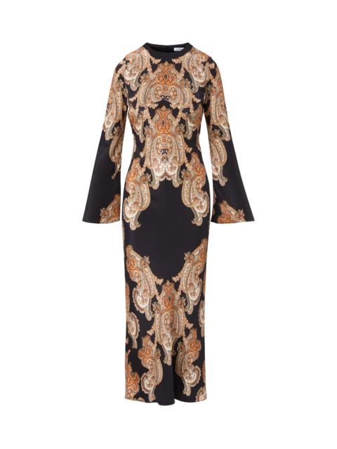 VERONICA BEARD LUPITA PAISLEY MIDI DRESS