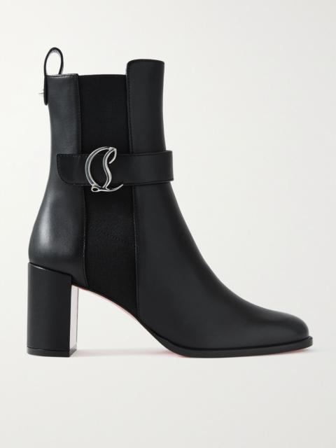 Christian Louboutin CL 70 logo-embellished leather Chelsea boots Black