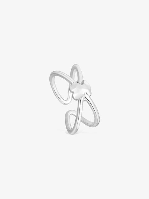 TOUS Silver Open ring with bear Icon Metal