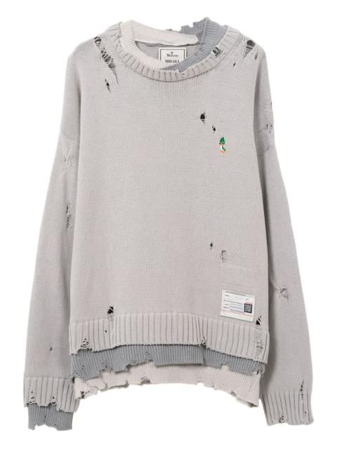 Maison MIHARAYASUHIRO layered distressed sweater