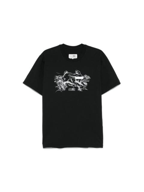 MM6 Maison Margiela Black Backstage Pass T-Shirt MM6 Maison