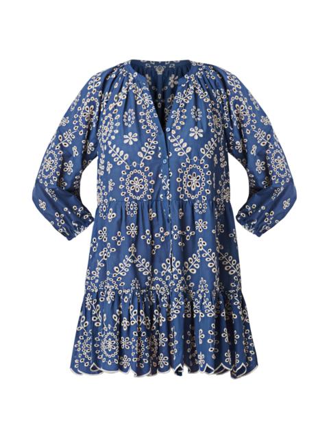 Shoshanna Women's Floral Cotton Button-Front Minidress - Chambray