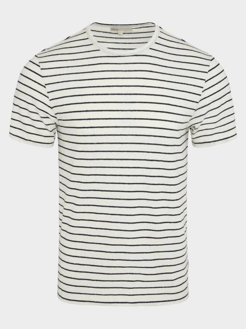 onia Men's Striped Stretch Linen T-Shirt