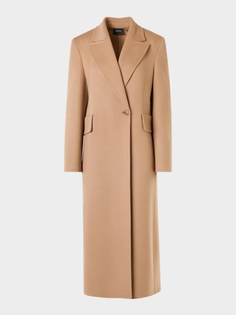 AKRIS Cashmere One-Button Long Coat