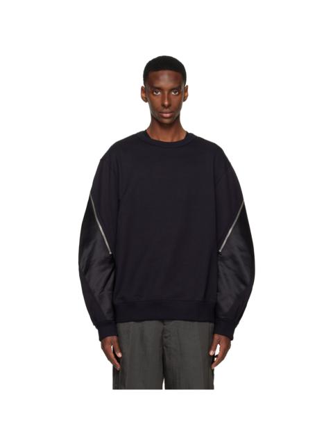 Dries Van Noten Navy Contrast Sweatshirt