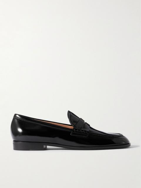 Gianvito Rossi Georgie patent-leather loafers Black