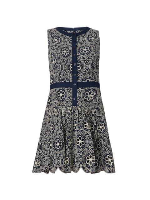 Shoshanna Women's Sierra Printed Minidress - Navy Ivory