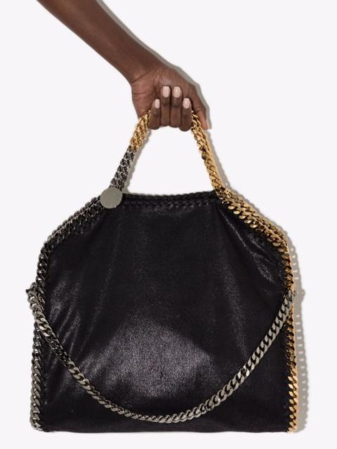 Black Falabella Large Faux Leather Tote Bag