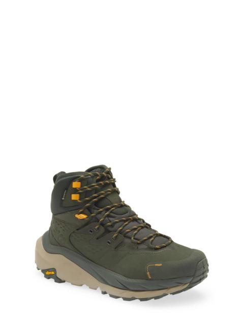 HOKA ONE ONE Kaha 2 GTX Waterproof Hiking Boot in Duffel Bag /Radiant Yellow