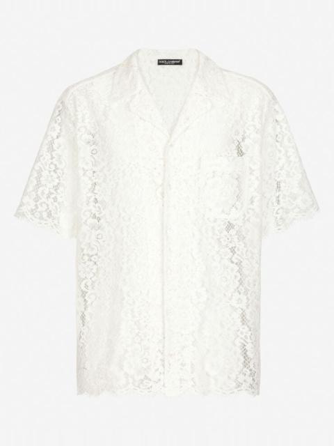 Dolce & Gabbana Lace Hawaiian shirt