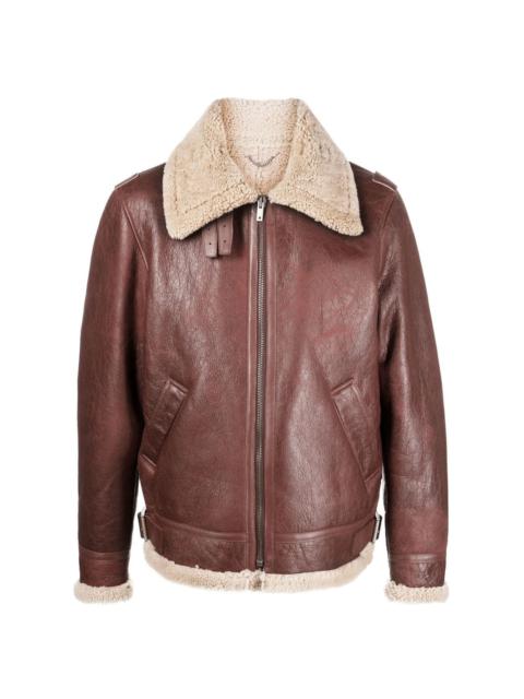 Sherling leather jacket