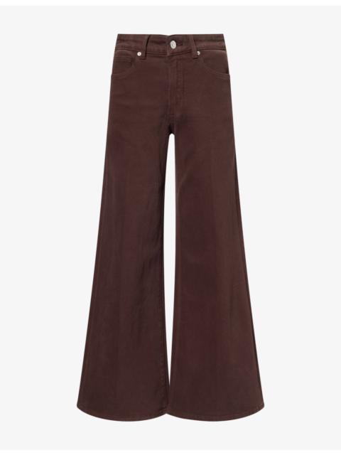 GOOD AMERICAN Good Waist Palazzo Ankle Cotton Jeans