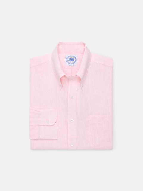 J. PRESS MADE-IN-USA THOMAS MASON PINK LINEN SHIRT