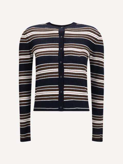 Max Mara Studio Striped silk and wool Cardigan