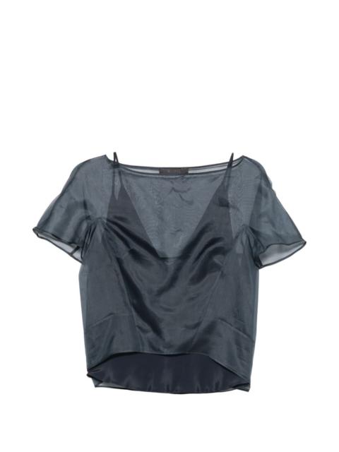Max Mara Emela sheer silk top