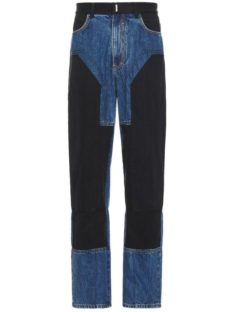 Patched And Stitched Carpenter Jean