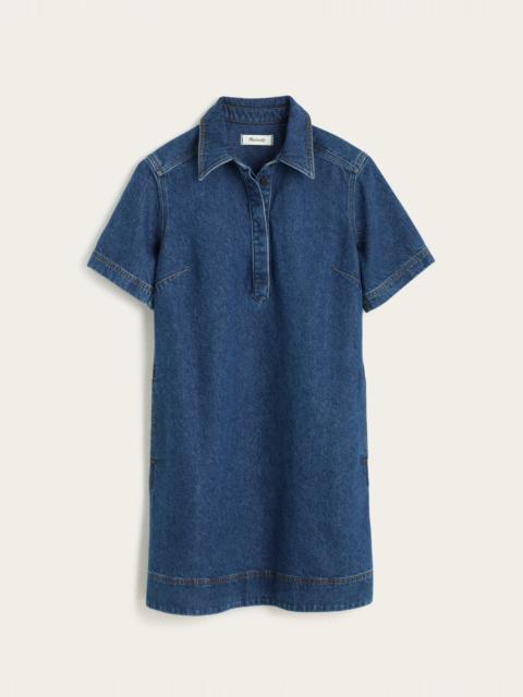 Madewell Polo Mini Dress in Airy Denim