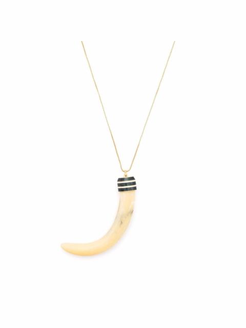 TORY BURCH horn-pendant necklace