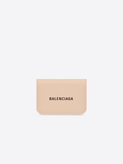 BALENCIAGA Women's Cash Mini Wallet in Beige