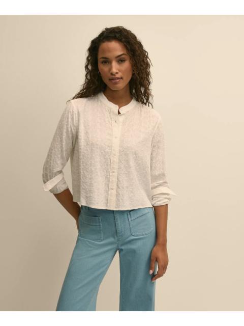 Brooks Brothers Embroidered Cropped Shirt