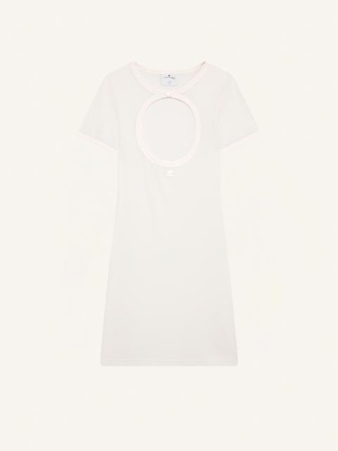 courrèges CIRCLE MINI DRESS