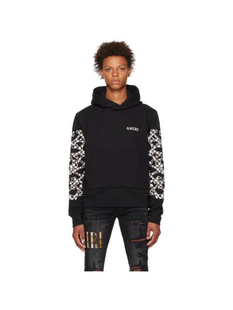 AMIRI Black Wes Lang Edition Checkered Bones Hoodie