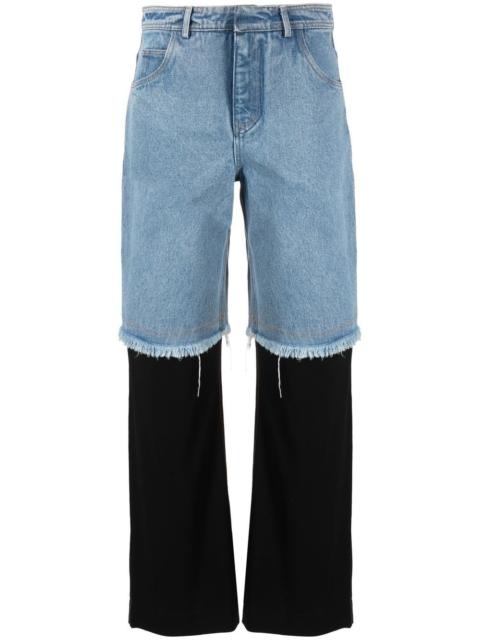CHRISTOPHER ESBER Deconstruct straight-leg jeans