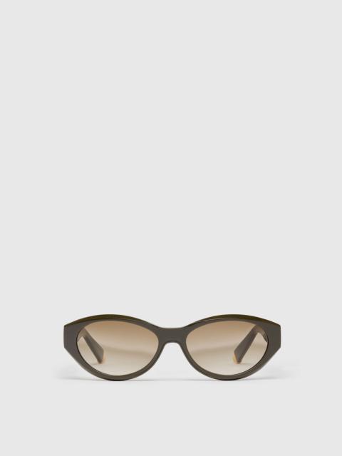 Stella McCartney Logo Oval Sunglasses