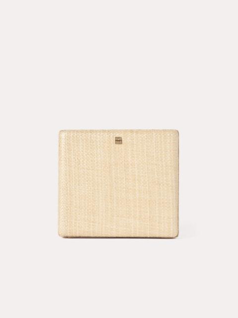 Totême Raffia clutch light beige