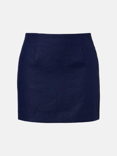 FAITHFULL Jane linen miniskirt