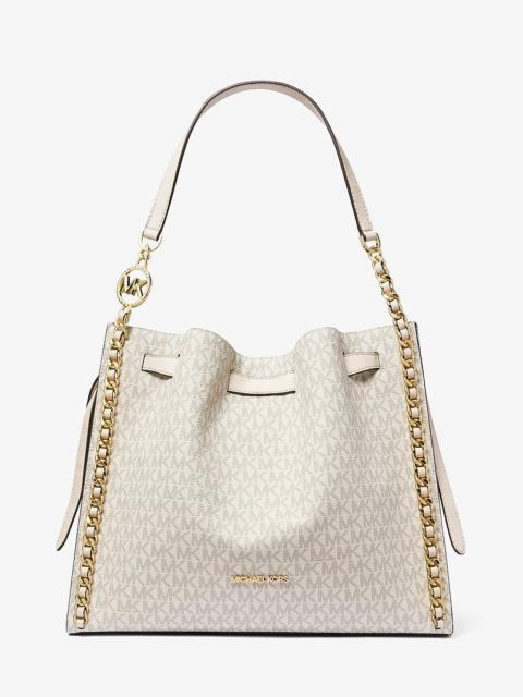 MICHAEL KORS Mina Large Signature Logo Chain Shoulder Bag