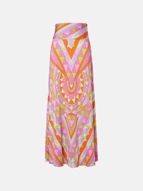 PUCCI Manuba jersey satin maxi skirt