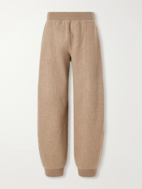 Max Mara Cesto paneled wool-blend tapered pants Beige
