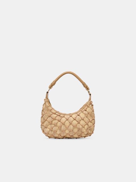 dolce vita POSITANO SHOULDER BAG NATURAL RAFFIA
